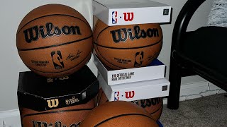 NBA Wilson Basketball amp NBA Spalding Basketball Review [upl. by Alhan]