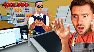 DEU RUIM no meu mercadinho BRASILEIRO Supermarket Simulator [upl. by Everard]