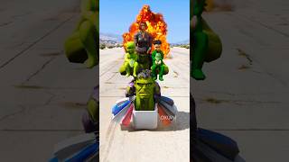 HULK SAVES BABIES amp GIRLFRIEND 🧟 hulk gta5 shorts skibiditoilet [upl. by Yerga901]