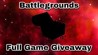 Battlegrounds game  Roblox Studio Giveaway [upl. by Aehc404]