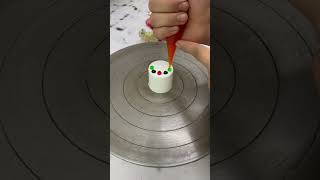 Worlds smallest cake 🎂 🎂😂 cake cakedecorating birthday cupcake food ytshorts [upl. by Ahsekat]