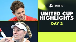 Ruud vs Griekspoor Sonego v Zverev Kerbers Return and Swiatek  United Cup 2024 Day 2 Highlights [upl. by Nysila]