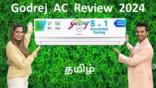 Godrej AC 2024 Model Review in தமிழ் India  5 in 1 Convertible Inverter Split AC heavy duty cooling [upl. by Yank]