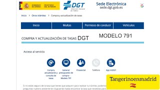 🚨Como descargar Tasa y Solicitud para Canje en DGT tangerinoenmadrid [upl. by Coughlin341]