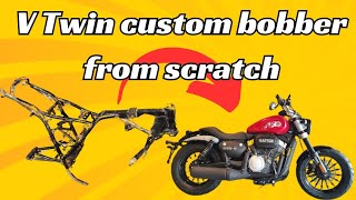 Custom V Twin bobber from scratch  Episode 01 [upl. by Suaeddaht401]