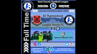 SC Thamesmead 21 Langley Sports 231223 Goal Highlights [upl. by Intruok]