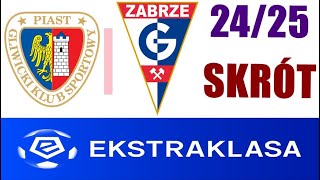 Górnik Zabrze 10 Piast Gliwice Skrót  EKSTRAKLASA 2425 [upl. by Karney]