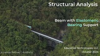 SA74 Analysis of an Indeterminate Beam Resting on Elastomeric Bearings [upl. by Derfliw]