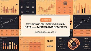 Primary Data Collection Methods  Merits and Demerits in Hindi  Class 11  Economics [upl. by Ennaed]