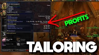 How To Make Gold with Tailoring as a Low Level in Classic WOW Tailoring 1175 [upl. by Rastus]