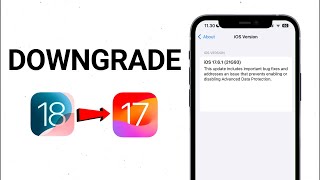 How to Downgrade iOS 18 to iOS 17  Full Tutorial [upl. by Andros775]