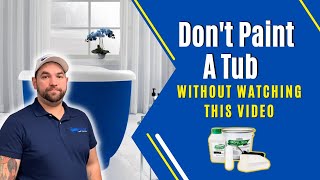 Bathtub Refinishing Prep  Dont Paint A Tub Without Watching This Video  Refinished Bath Solutions [upl. by Randee]