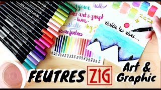 FEUTRES AQUARELLABLES Zig Art amp Graphic Twin [upl. by Aryhs]