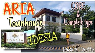 Idesia ARIA Townhouse CORE amp COMPLETE type Dasma Cavite  ronapinayvlogs2271 [upl. by Breed]