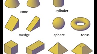 AUTO CAD 3D TUTORIAL   5 How to create boxconetorusspharepyramid [upl. by Aetnuahs]