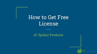 How to Get Free License of Epubor  Epubor Studio [upl. by Yruama]