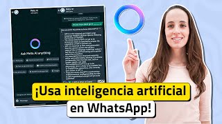 Inteligencia artificial en WhatsApp Meta AI ¡úsala así [upl. by Amri]