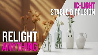 Relight anything with ICLight in Stable Diffusion  SD Experimental [upl. by Nannette]