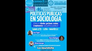 Charla Políticas públicas en Sociología [upl. by Maggi817]