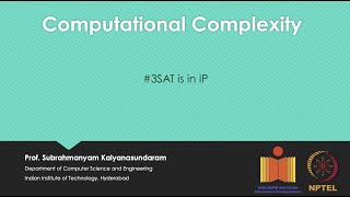 mod12lec60  3SAT is in IP [upl. by Akimas]