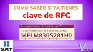 ➡️➡️Como saber si ya tienes una clave de RFC con homoclave 💡🔔CONSULTAR con CURP y otras opciones💡🔔 [upl. by Amiel]