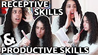 RECEPTIVE SKILL X PRODUCTIVE SKILL  What are the differences between these skills [upl. by Genvieve934]