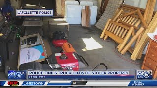 Lafollette police find six truckloads of stolen property [upl. by Legge]