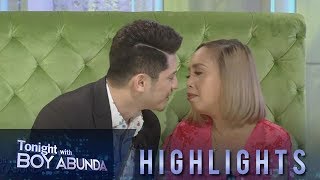 TWBA Ahron and Kakai reveal who is the better kisser between the two of them [upl. by Adnauq80]