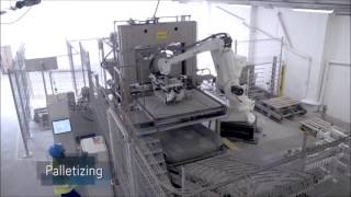 COMAU  PALLETIZING ROBOTS [upl. by Elicec]