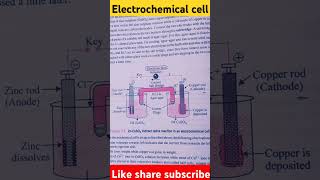 Electrochemical cell class 12 chemistry electrochemistry trendingshorts [upl. by Flint]