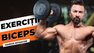 Exerciții pentru biceps l Marius Mitrache l GymBeam [upl. by Tortosa]