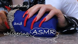 🎧 ASMR 🎤  Scratching ☔🐲🌂 with ExtraLongNatural Red Nails ❤ ita [upl. by Schweitzer]