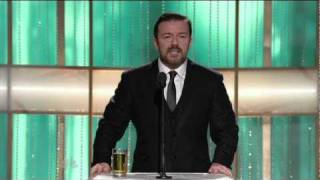 Golden Globes 2011  Ricky Gervais Opening Monologue [upl. by Eelrac]