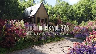 3D flowers for your garden  Archmodels vol 275 Launch trailer [upl. by Yellhsa3]