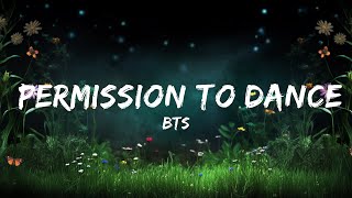 BTS  Permission to Dance Lyrics  Lyrics Rhythm [upl. by Eralcyram]