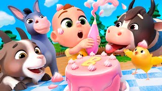 Pat A Cake Farm Animals Song 🎂  SosoSongs Nursery Rhymes amp Baby Songs [upl. by Alleras966]