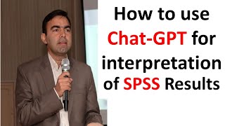 How to use ChatGPT for data analysis and interpretations  SPSS  OPenai  AI tools  Kokab Manzoor [upl. by Annaerb]