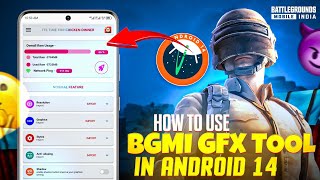 HOW TO USE BGMI GFX TOOL IN ANDROID 14 🤯 [upl. by Fira]