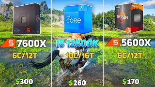 Ryzen 5 7600X vs i5 12600K vs 5600x Benchmark with RTX 3090Ti  Test in 14 Games [upl. by Cadel525]