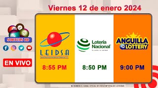 Lotería Nacional LEIDSA y Anguilla Lottery en Vivo 📺│Viernes 12 de enero 2024  855 PM [upl. by Dene800]