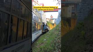 Darjeeling Himalayan Railway Steam Engine curving out of Batasia Loop [upl. by Celinka]