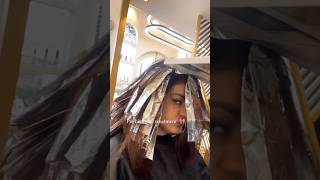 Hair Colour Pre Birthday Prep  Copper Brown haircolor shortvideo shorts hairstyle viralvideo [upl. by Sackey]