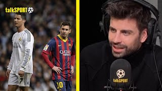 Gerard Pique LABELS Messi The GREATEST Player Of All Time Despite ALSO Playing With Ronaldo👀🔥 [upl. by Hadleigh]