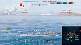 World of Warships  Orage in Mode Shuffle  Unsinkable  2203 BXP  3 Kill [upl. by Greenfield706]