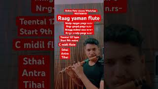 Raag yaman flute flute music shorts trending raag yaman [upl. by Nodyl]