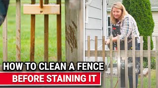 How To Clean A Fence Before Staining It  Ace Hardware [upl. by Hannasus]