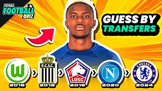 GUESS THE PLAYER BY THEIR TRANSFERS  TFQ QUIZ FOOTBALL 2024 [upl. by Anafetse]