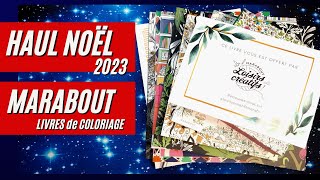 🌟 Mon colis de Noël des éditions Marabout  MEGA HAUL coloriage pour adultes  🌟 [upl. by Johnsson]