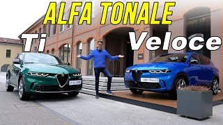 Alfa Tonale Veloce vs Ti driving REVIEW Will the allnew compact SUV be the Alfa Romeo bestseller [upl. by Linad158]