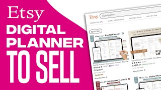 How To Create Digital Planner To Sell On Etsy [upl. by Anairol]